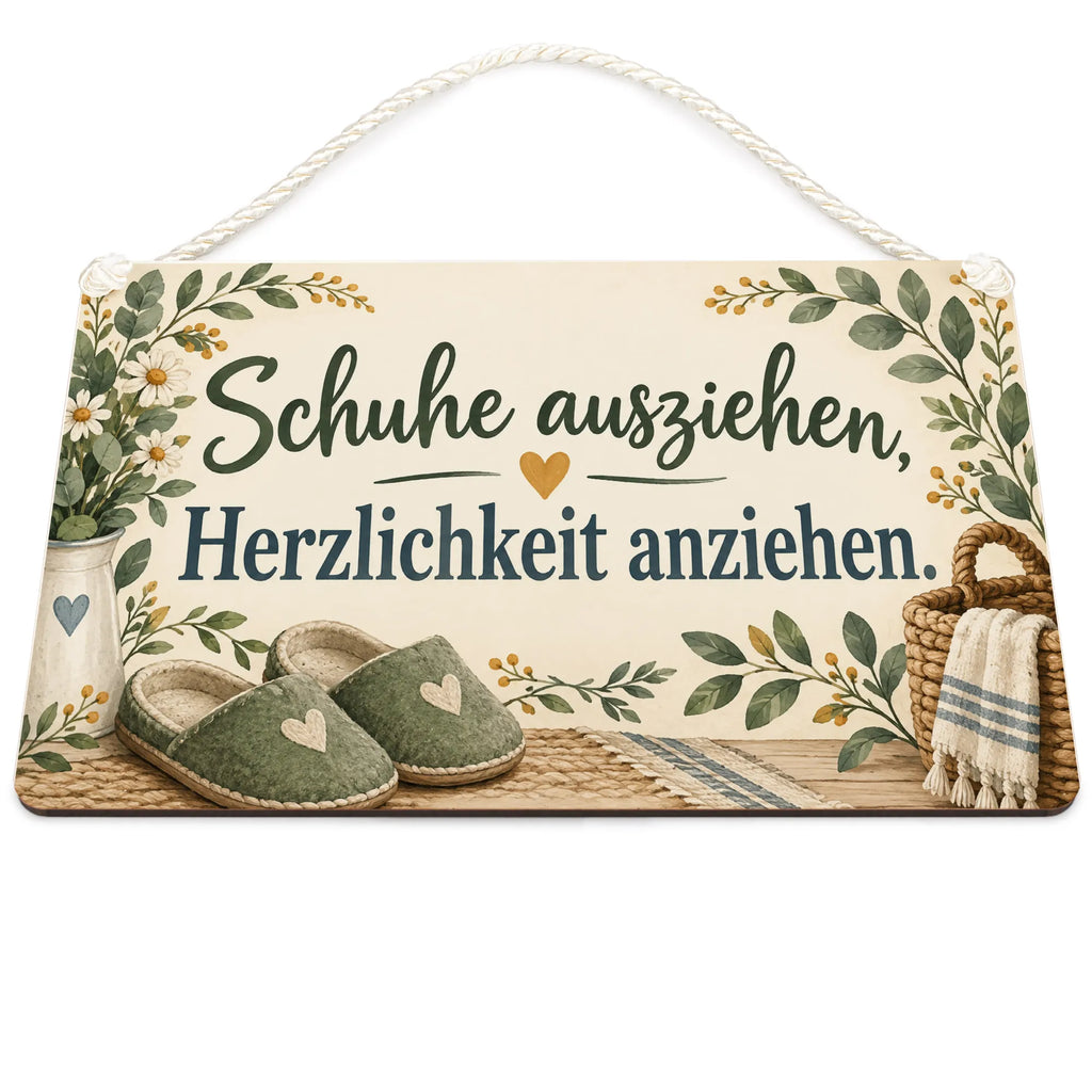 Lustiges Schild zum Schuhe ausziehen für Gäste mit Hausschuhen|p:2017608|h:a1ee719244ffe0a3d667a15c5007184f