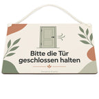 Freundliches Schild Bitte Tür geschlossen halten für Büro|p:2017612|h:5de3b7d2e6914ee86e8baf544f67fbcc