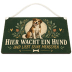 Herzliches Schild für Hundebesitzer mit freundlichem Mischling|p:2017686|h:14f437cad767f17754ef00ee09c54201
