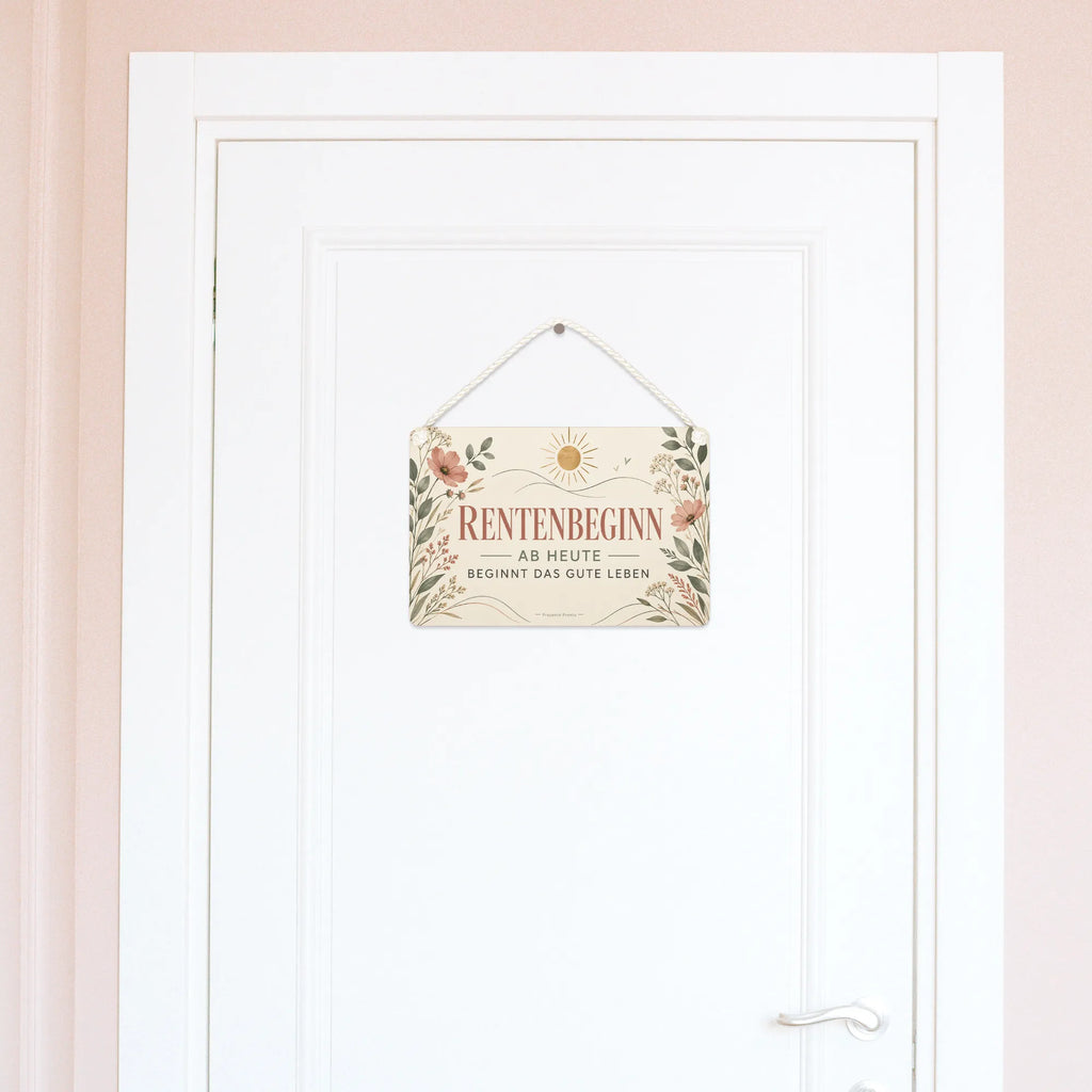 Elegantes Schild zur Rente mit Wildblumen zum Rentenbeginn|p:2017704|h:4f8ad4f82489eecf2b0d093d191a3411