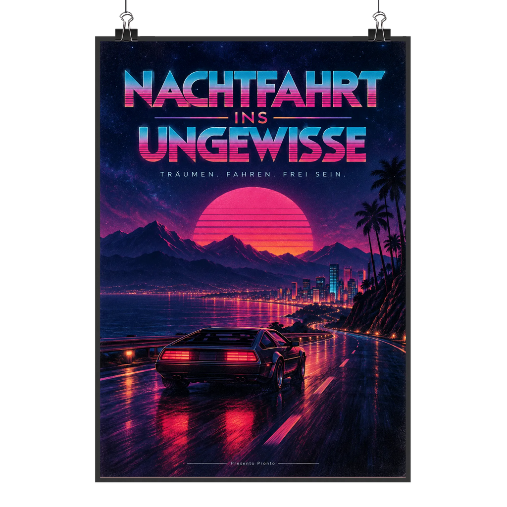 Cooles Poster 80er Jahre für Fans schwarzer Sportwagen|p:2017733|h:f4121e24738f4bb4b1870459b3634825