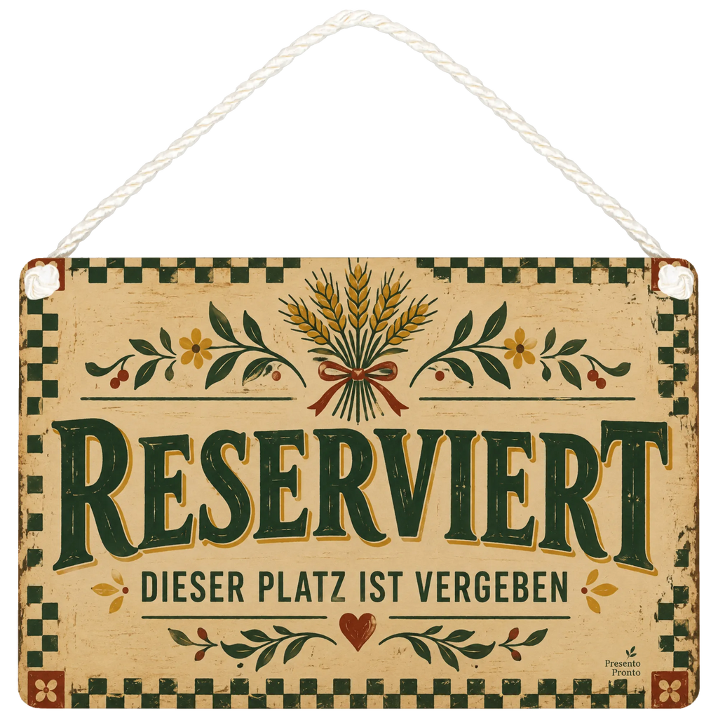 Rustikales Reserviert Schild für Hochzeit mit Weizendekor|p:2017803|h:0270f29f5fe050bc20062ad4638db702