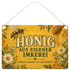 Nostalgisches Schild für Honig aus eigener Imkerei mit Biene|p:2017863|h:6c6ca3666ff9a94118403e4c3c376f94