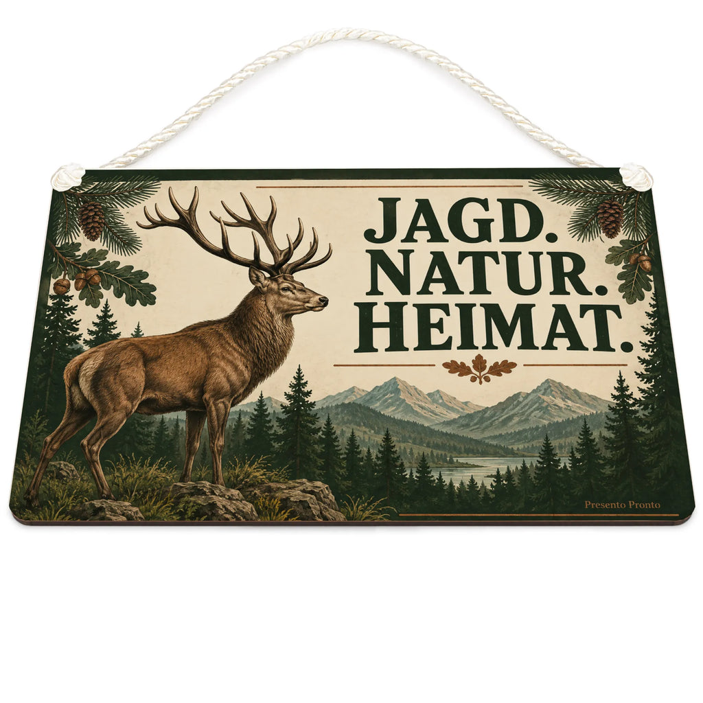 Rustikales Jagdschild für Jäger mit Rothirsch|p:2017868|h:7c2da5f313ce716b01c8217333a3855b