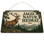 Rustikales Jagdschild für Jäger mit Rothirsch|p:2017868|h:7c2da5f313ce716b01c8217333a3855b