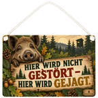 Lustiges Jagdschild für Jäger mit Wildschwein|p:2017890|h:68c0c89a055160b331f2434a8e60204f
