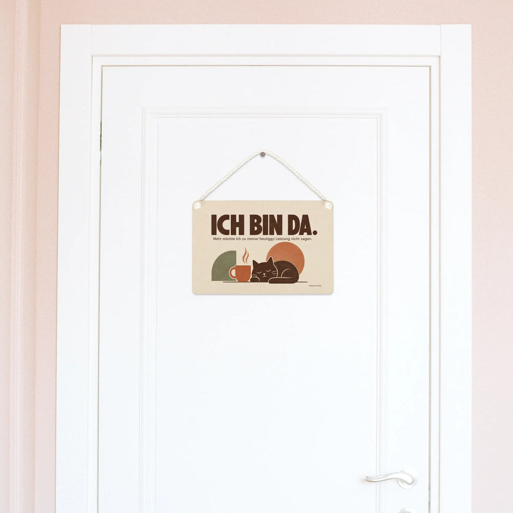 Lustiges Schild fürs Büro mit ruhender Katze|p:2017900|h:0e32dedbfee892dbdb7b44d0cb57113d