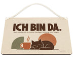 Lustiges Schild fürs Büro mit ruhender Katze|p:2017900|h:1335c828c6c31b6fecff6946b0fedc23