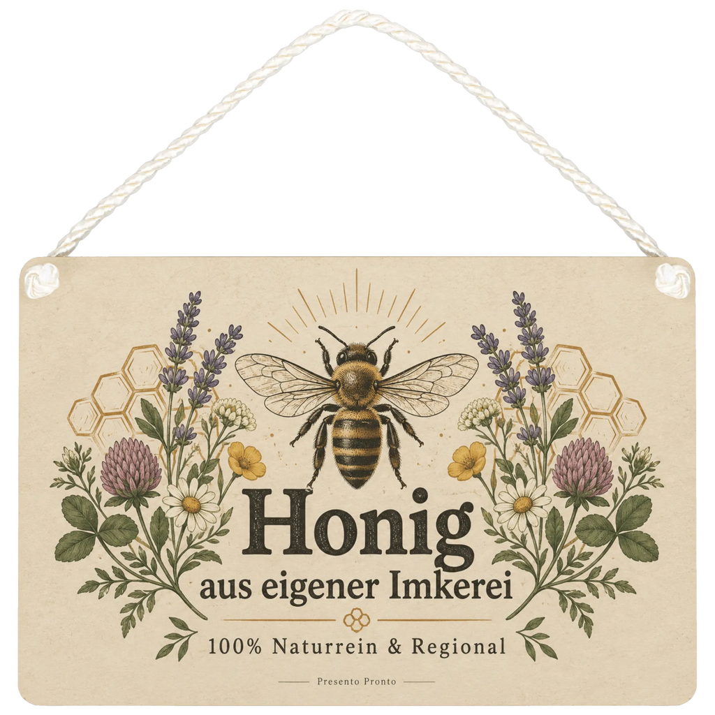 Rustikales Schild für Honig aus eigener Imkerei mit Biene|p:2017906|h:64da13cfa5d63e4bc5d08ff04facaeab