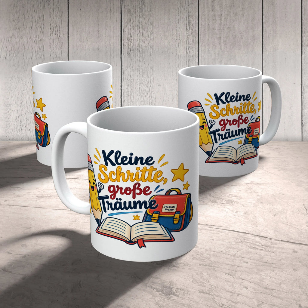 Motivierende Tasse für Schulkinder mit fröhlichem Bleistift|p:2017932|h:247f3bffc458c34d9f19c4b46197828a