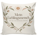 Liebevolles Kissen für den Lieblingsmenschen mit Herz aus Blättern