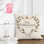 Liebevolles Kissen für den Lieblingsmenschen mit Herz aus Blättern|p:2017992|h:9875f38f344266798f84e82568406b2b
