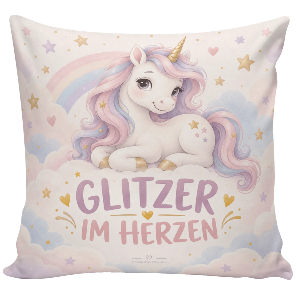 Süßes Einhorn Kissen für Mädchen mit pastellfarbenem Einhorn|p:2017994|h:9de8675889e670fa6b039276b31b3282