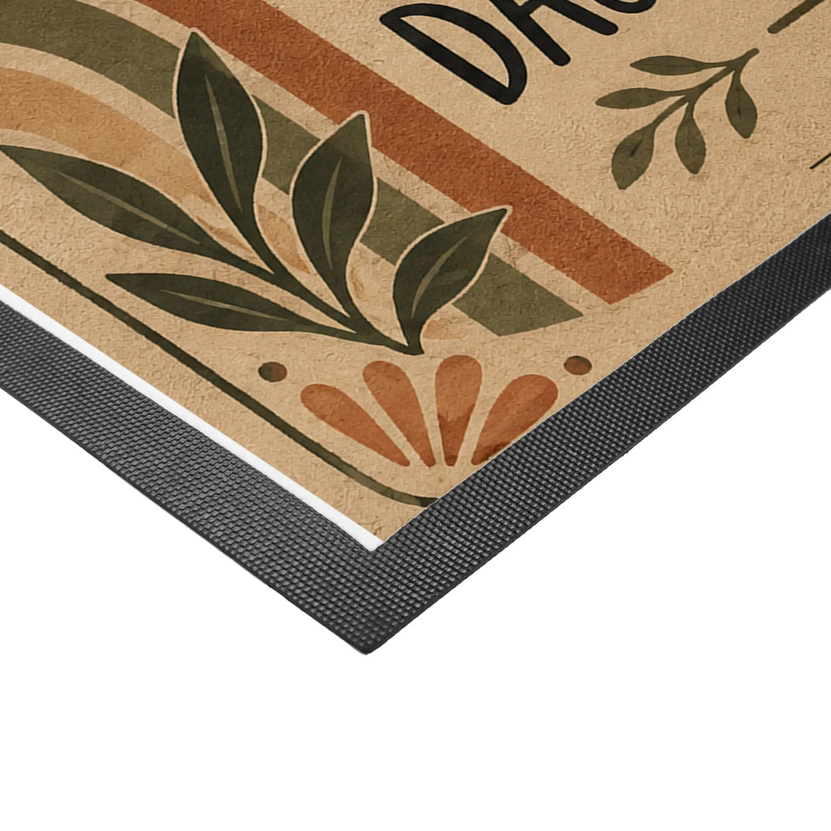 Herzliche Boho Fußmatte für Gäste mit Sonne