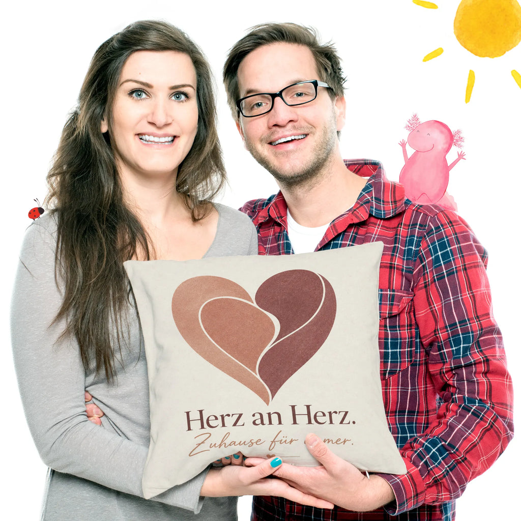 Gemütliches Herzkissen für Verliebte mit Linienherz|p:2018002|h:d09903ce80de684680db03fedb35193b