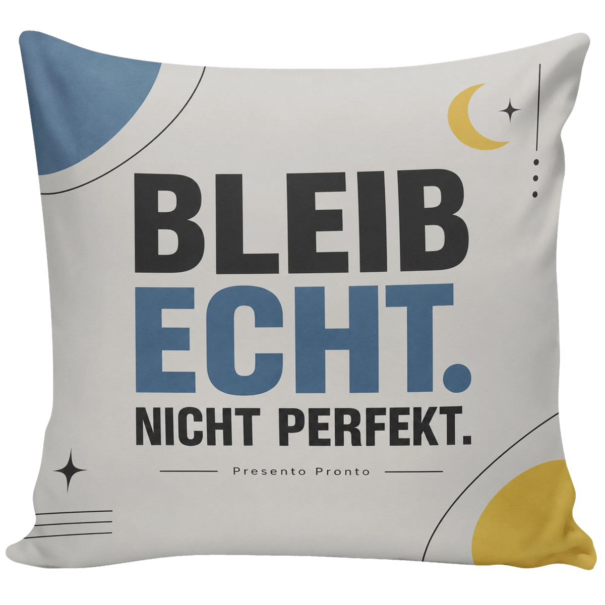 Cooles Kissen fürs Jugendzimmer mit Mond und Sternen