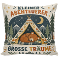 Gemütliches Kissen für Jungs mit schlafendem Bär