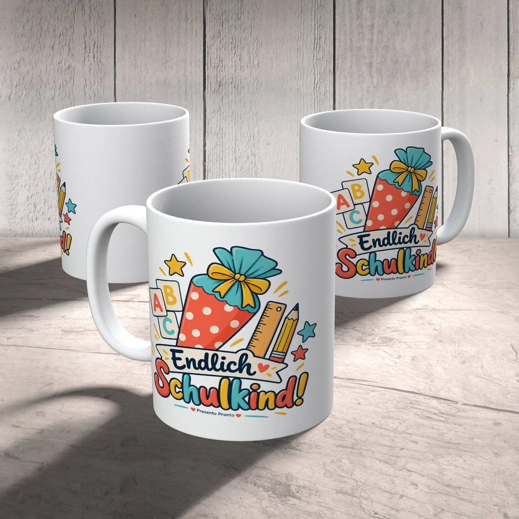 Fröhliche Tasse zur Einschulung mit Schultüte|p:2018111|h:fca011fb1e78e03327b2bbb0026488c0