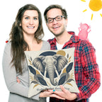 Ruhiges Kissen mit Elefant für erholsame Momente|p:2018112|h:3ae0715fbda13dca42f9e382b5f7fc5d