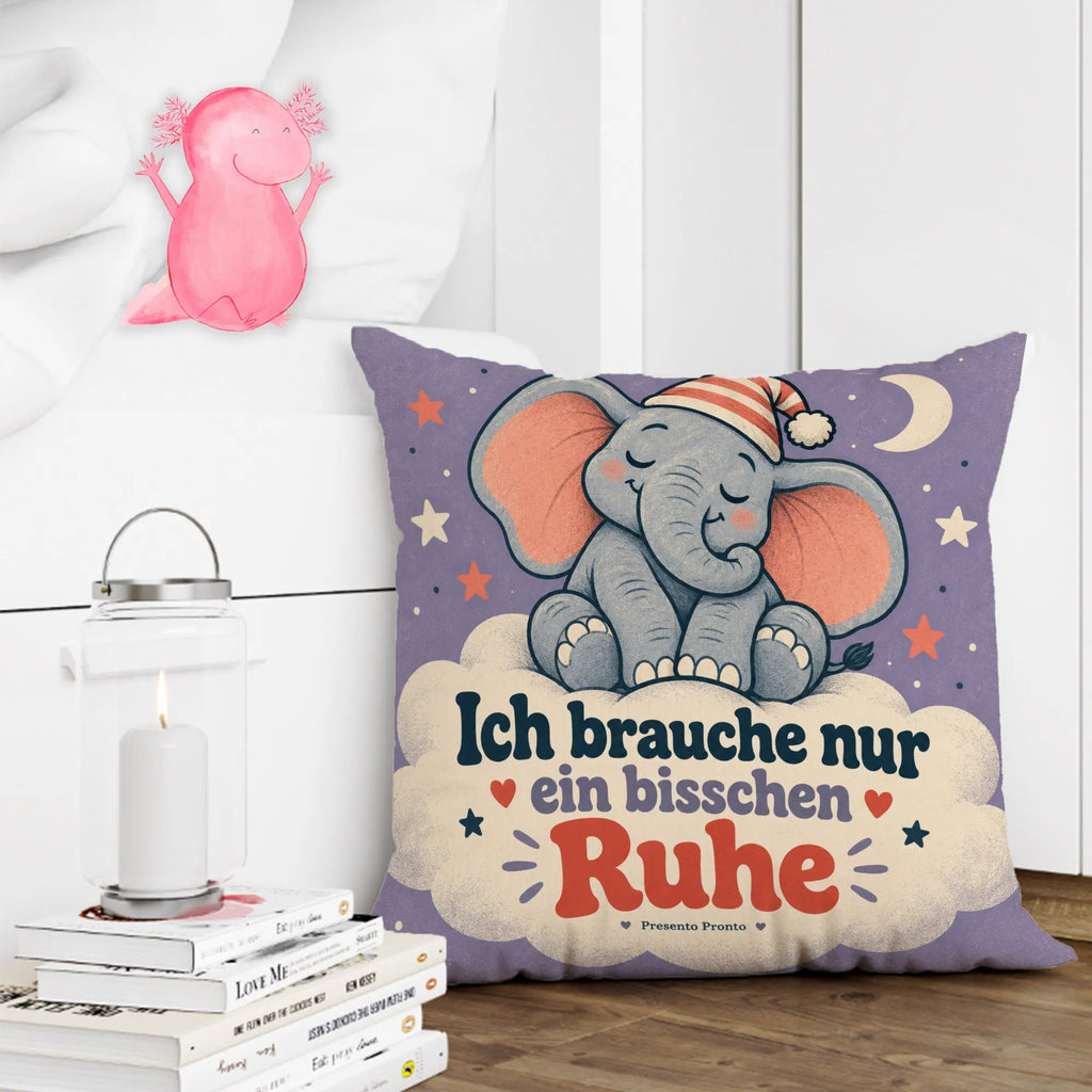Lustiges Kissen mit Elefant in Schlafmütze für Ruhesuchende|p:2018119|h:53cc2778176083565d6f3d17390c8b9c