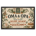 Herzliche Fußmatte für Oma und Opa mit Spruch