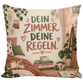 Cooles Kissen fürs Jugendzimmer mit Spruch für Teenager