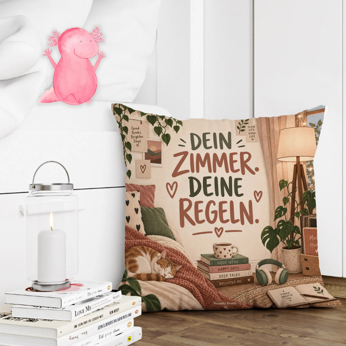 Cooles Kissen fürs Jugendzimmer mit Spruch für Teenager