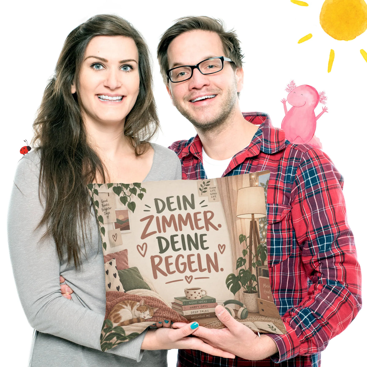 Cooles Kissen fürs Jugendzimmer mit Spruch für Teenager