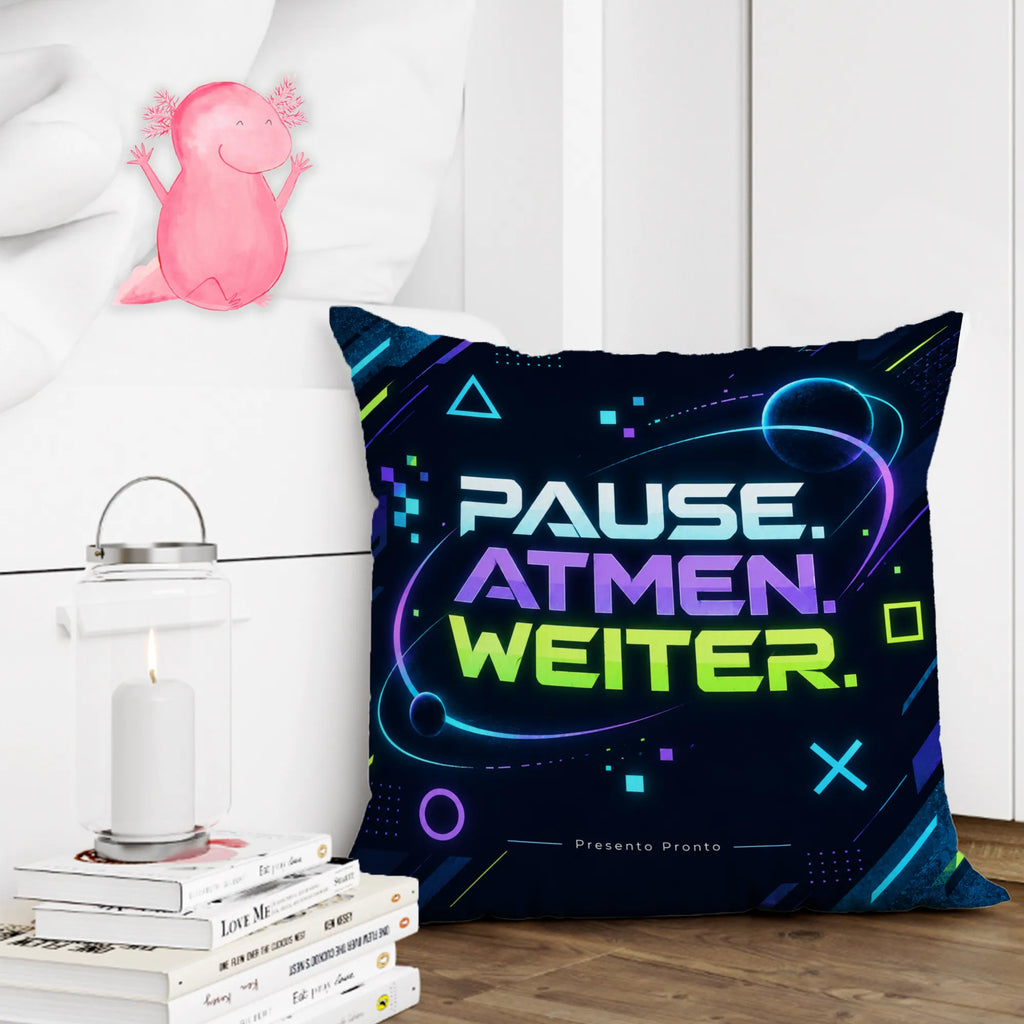 Aufmunterndes Kissen fürs Jugendzimmer mit Neon Controller|p:2018126|h:0fcf923376905ccaccdfb61b1108da50