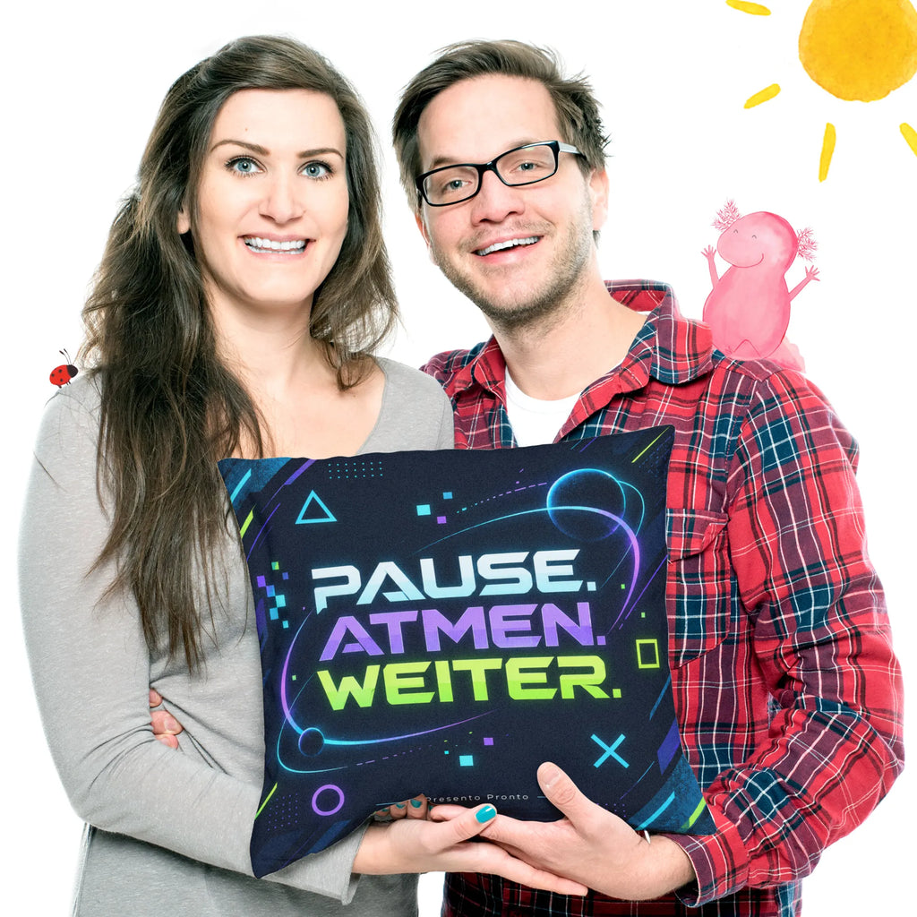 Aufmunterndes Kissen fürs Jugendzimmer mit Neon Controller|p:2018126|h:70d5d3119297d4fc2db4bbb689e672a5