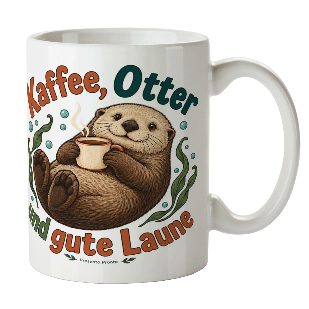 Süße Otter-Tasse für Otterfans mit entspanntem Seeotter|p:2018129|h:389c2c6cc42e51829578addc0df1b4f3