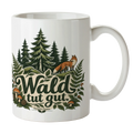 Entspannende Waldtasse für Waldliebhaber mit Fuchs