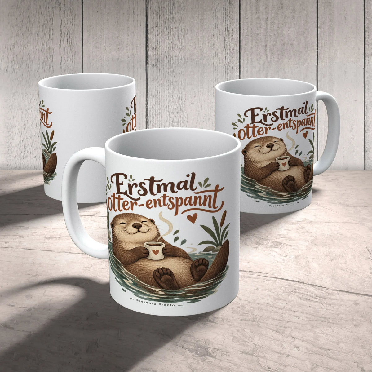 Lustige Otter-Tasse für entspannte Kaffeepausen