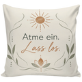 Entspannendes Yoga Kissen mit Lotus für Achtsamkeit
