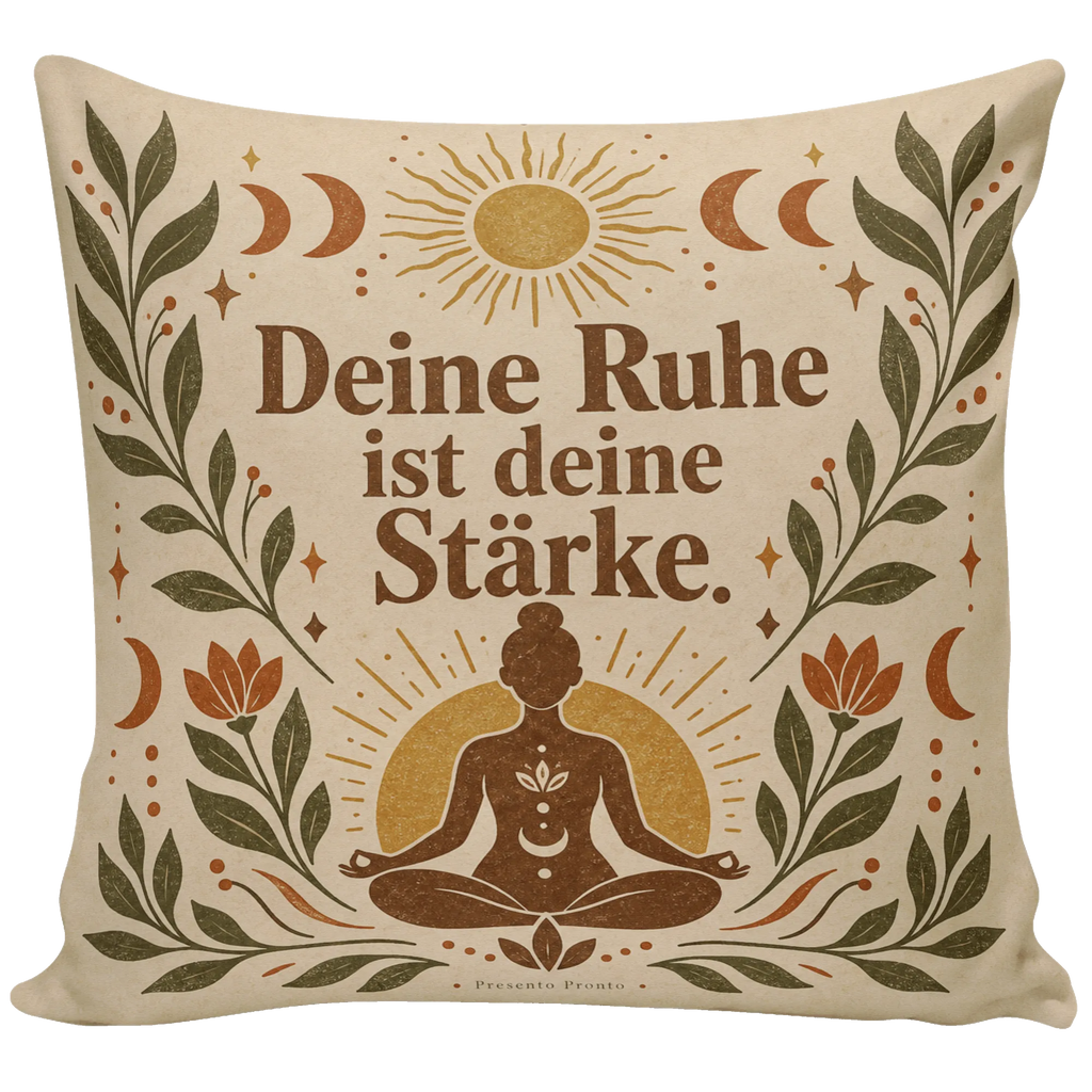 Entspannendes Yogakissen für Yoga-Fans mit Lotuspose|p:2018141|h:871342442fb434c2c339d28747504499