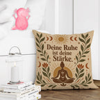 Entspannendes Yogakissen für Yoga-Fans mit Lotuspose|p:2018141|h:96861d4ad5520e29eda404a1c01ef9a4