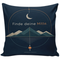 Entspannendes Yoga-Kissen für Yogafans mit Berg und Mond