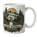 Lustige Tasse für Waldliebhaber mit Nadelwald