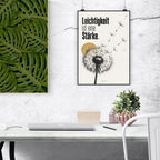 Elegantes Pusteblumen Bild mit schwarzem Löwenzahn zur Ermutigung|p:2018166|h:decf9c52d81a0383261275a4994c6274