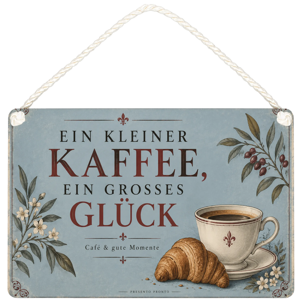 Elegantes Schild fürs Café mit Kaffeetasse und Croissant|p:2018248|h:57f49e3c968b9734c0265ea0fbd46eeb