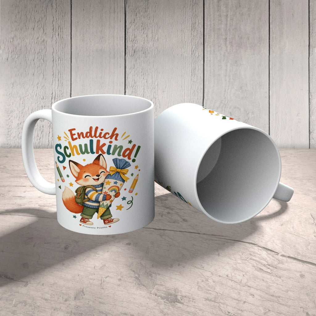 Fröhliche Tasse für Schulkinder mit Fuchs und Schultüte|p:2018257|h:462b06019eb70d8450072d3d3df4cc7f