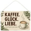Herzliches Café-Schild für Kaffeeliebhaber