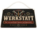 Lustiges Schild für die Werkstatt mit Schraubenschlüsseln|p:2018324|h:8d8c20cd7a5f9751e449fc8e8f34df11