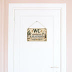 Lustiges Schild fürs Gäste-WC mit Vintage-Typografie|p:2018353|h:7c4f35edc3bf2741a5fd1debc578187f