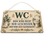 Lustiges Schild fürs Gäste-WC mit Vintage-Typografie|p:2018354|h:cbeb50a38e3f0ff3d2254bb1299ae37f
