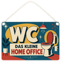 Lustiges WC-Schild für Gäste-WC Das kleine Home Office