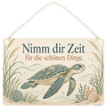 Beruhigendes Schildkröten Deko Schild für Schildkrötenfans