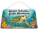 Fröhliche Schildkröte Deko Schild für Kinderzimmer Unterwassergarten|p:2018395|h:31bb0272a61827e91ebd663c01f901bd