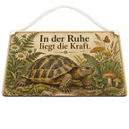 Besinnliches Landschildkröten Deko Schild für Naturfreunde|p:2018403|h:511c07152c41101f4e817b1512813b2c