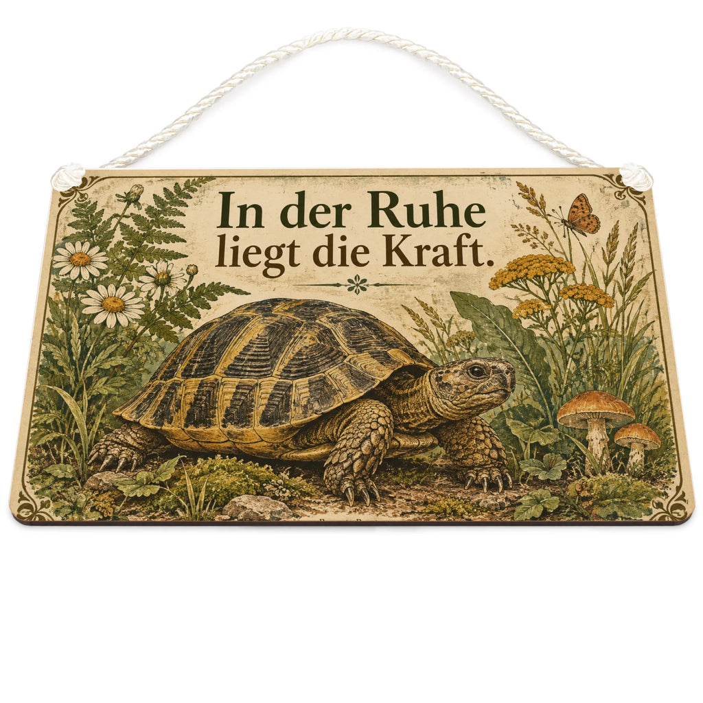 Besinnliches Landschildkröten Deko Schild für Naturfreunde|p:2018404|h:e350d06c8779f7766be1b6686c9569c3